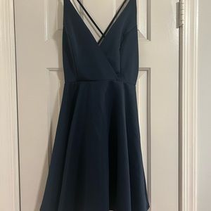 Charlotte Russe Navy Blue Strappy Mini Dress